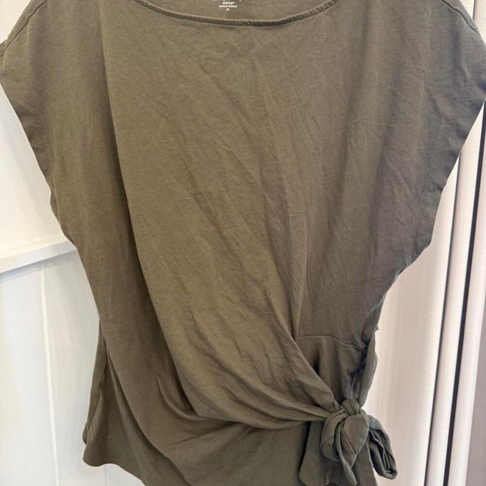 Office Women's Khaki and Green Blouse